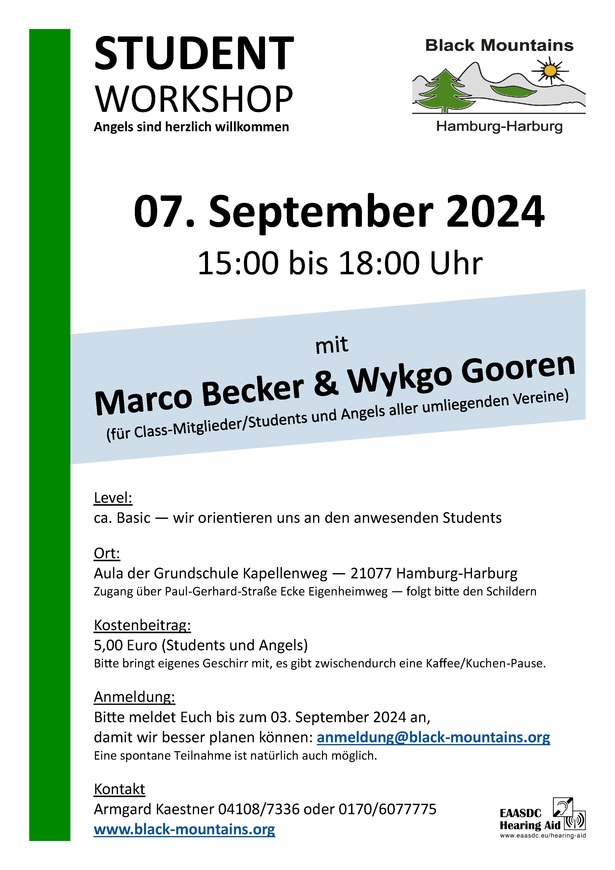 Flyer Student-Workshop am 07.09.2024